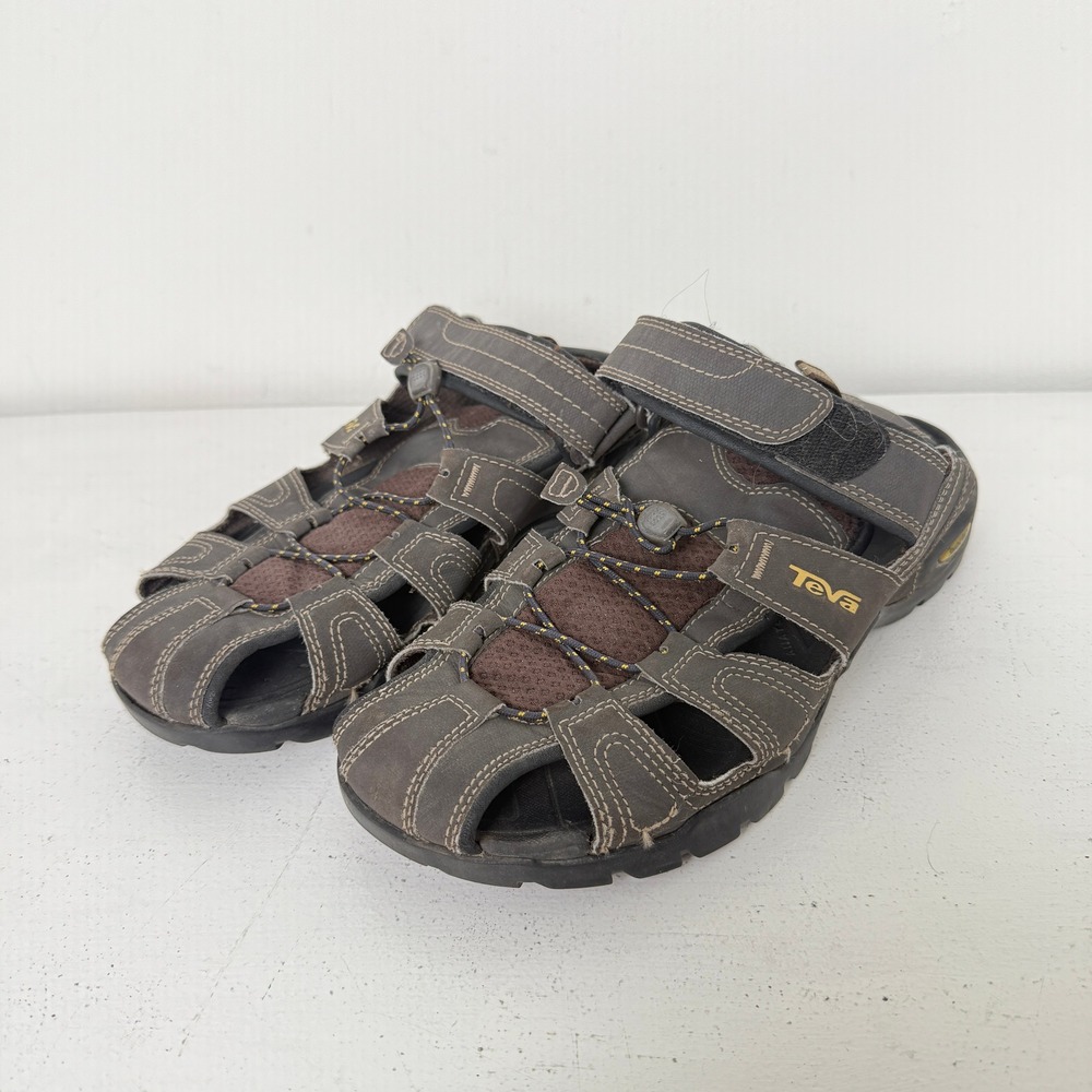 Teva‎ Omnium Mens 9 Brown Closed Toe Fisherman Sandals Hiking